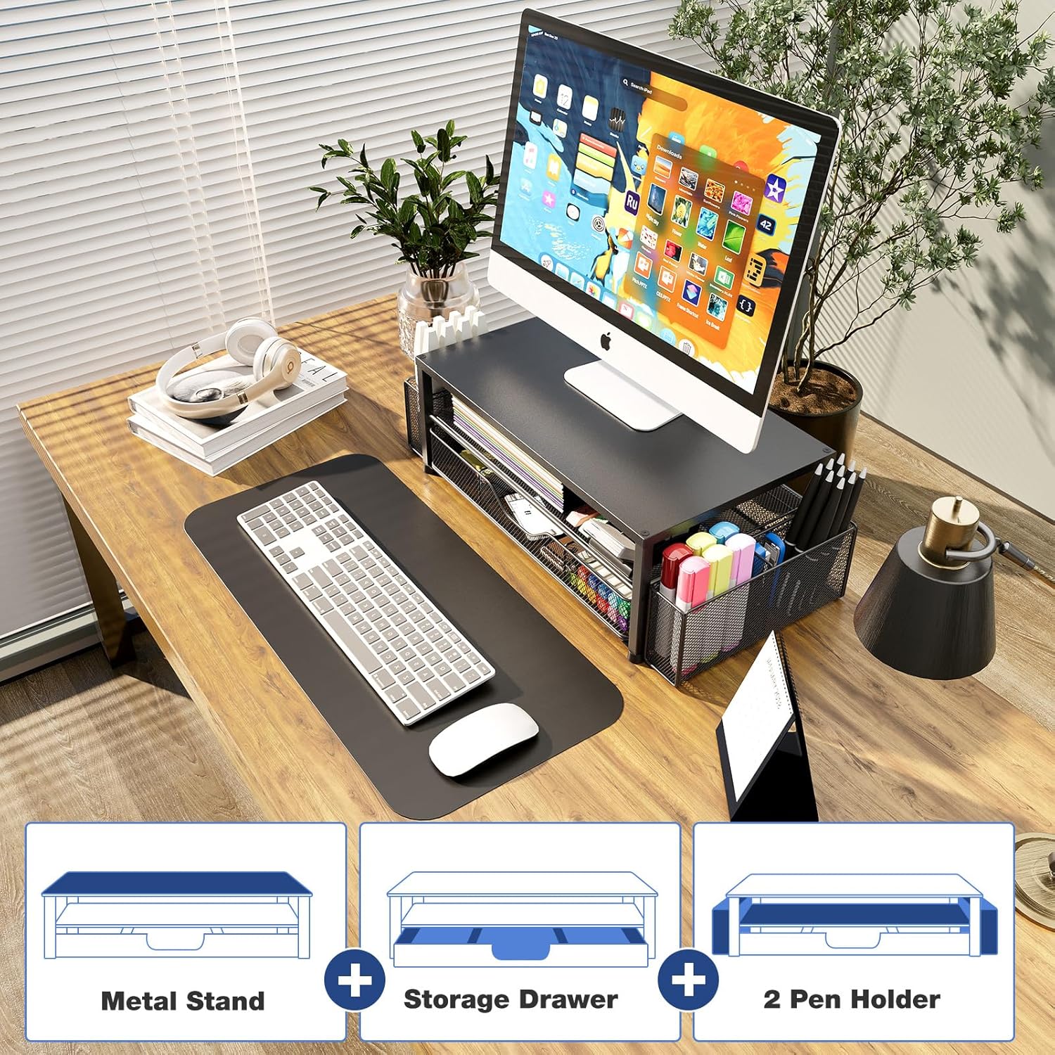 Desk Organizer and Accessories: Infographics