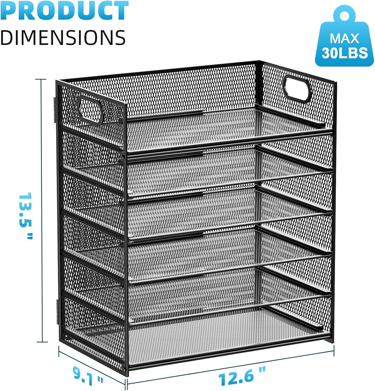 Provides exact measurements of the product to help customers understand its size and capacity.