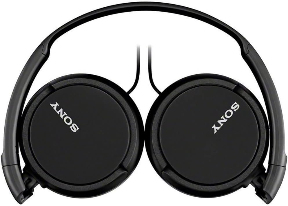 Showcases the Sony brand name prominently on the headphones to emphasize brand quality and recognition.