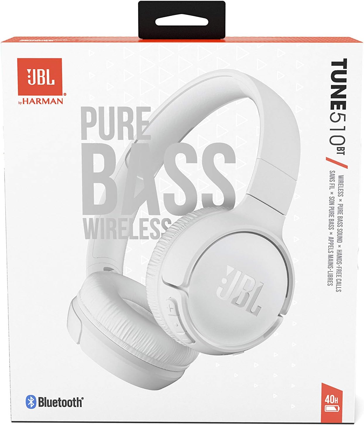 Highlights key features of the headphones to showcase its audio quality, convenience, and long-lasting use.