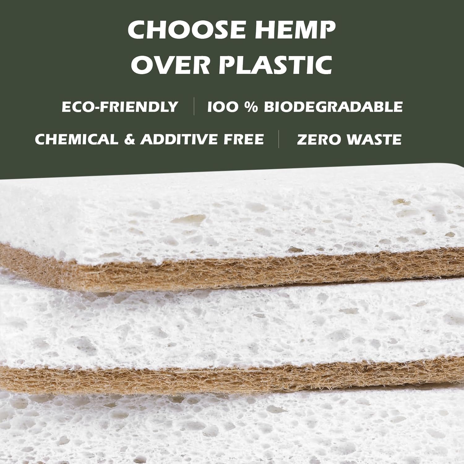 Highlights multiple environmental benefits of choosing hemp over plastic, emphasizing its eco-friendly and sustainable qualities.
