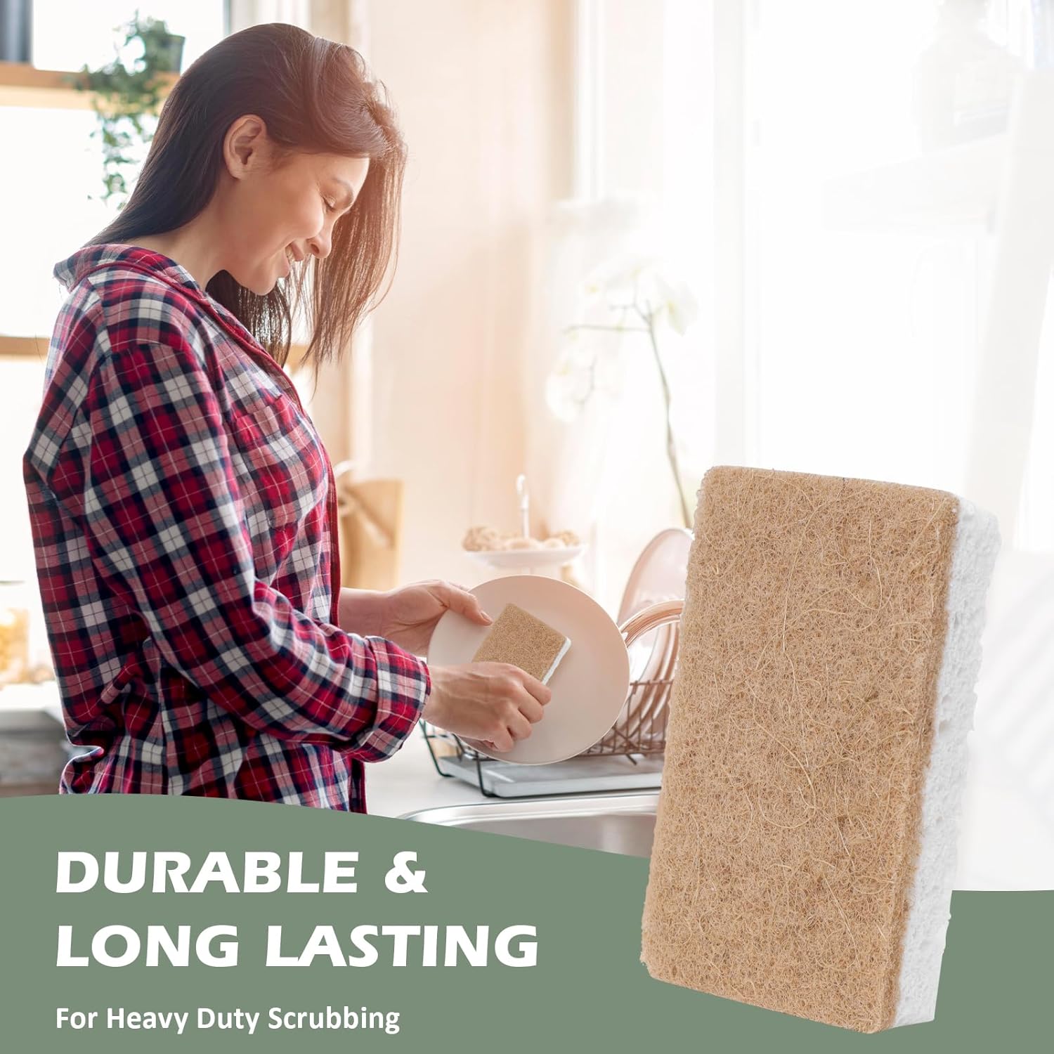 Emphasizes the product's durability and long-lasting nature for heavy-duty scrubbing tasks.