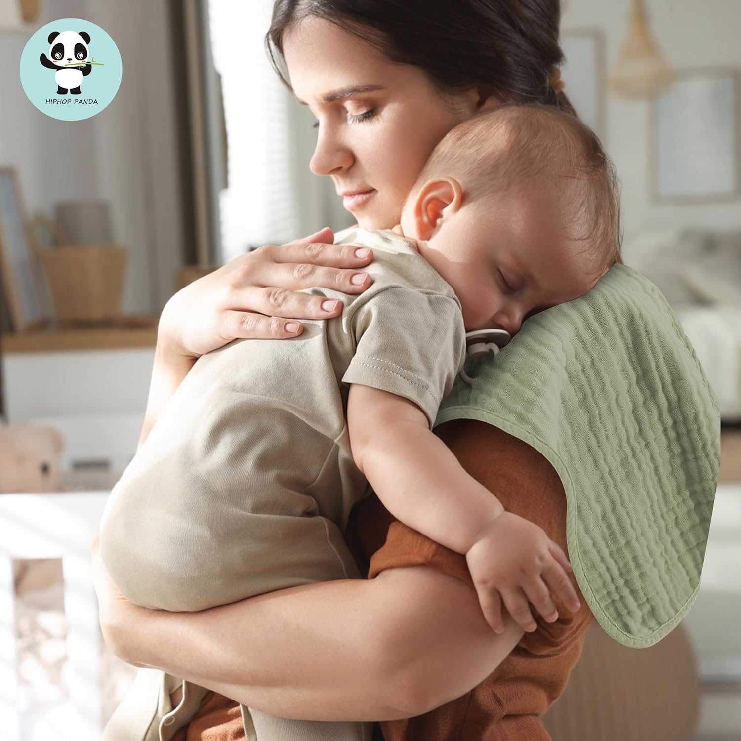 Showcases the emotional connection and comfort provided by the product, appealing to parents' desire for nurturing and closeness with their baby.