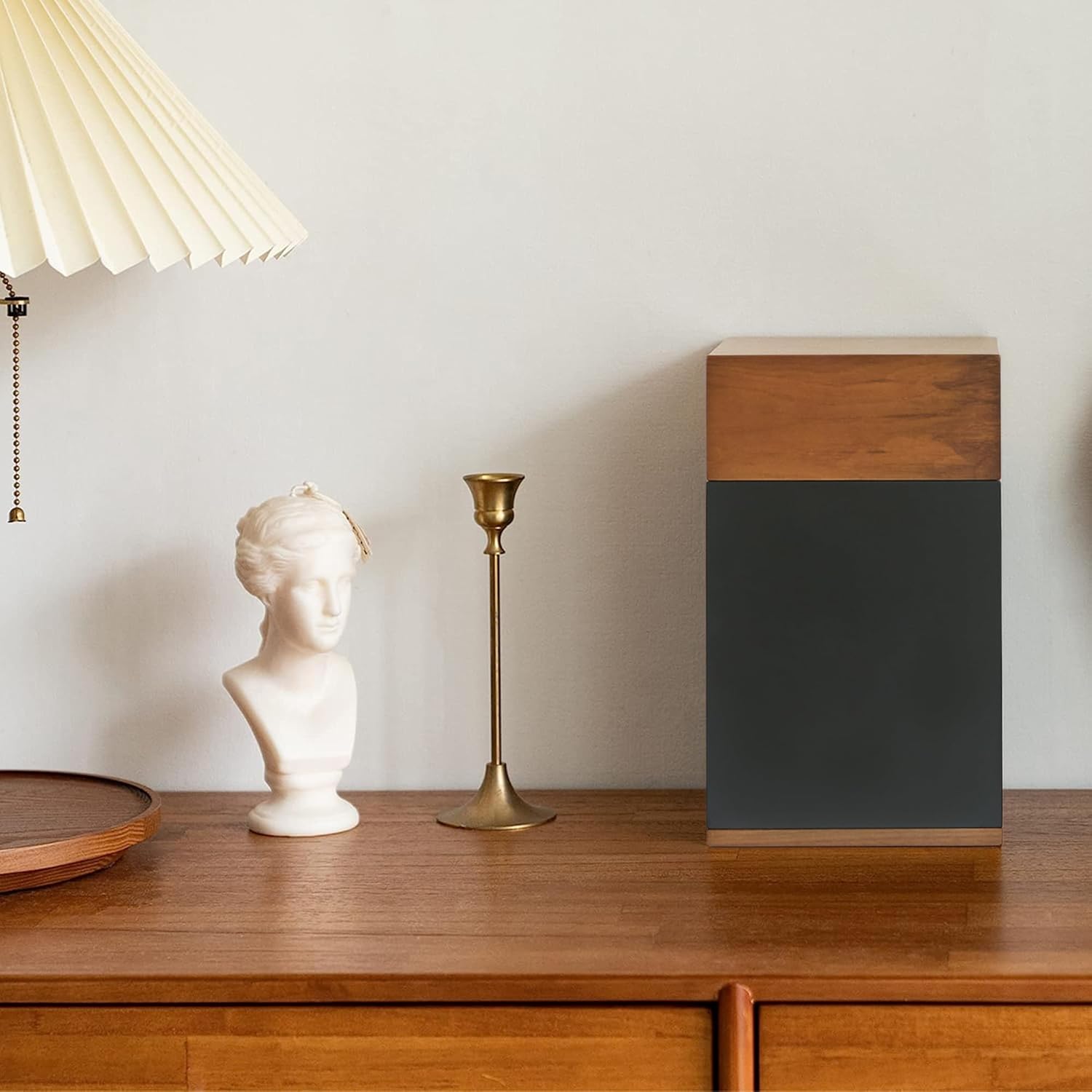 Showcases the product in a stylish home setting to demonstrate its aesthetic appeal and how it integrates into modern interior design.