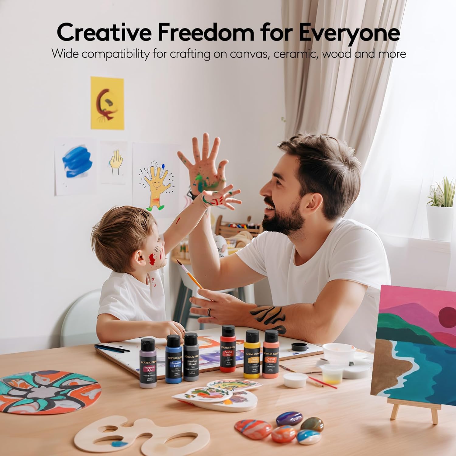 Acrylic Paint Set: Infographics
