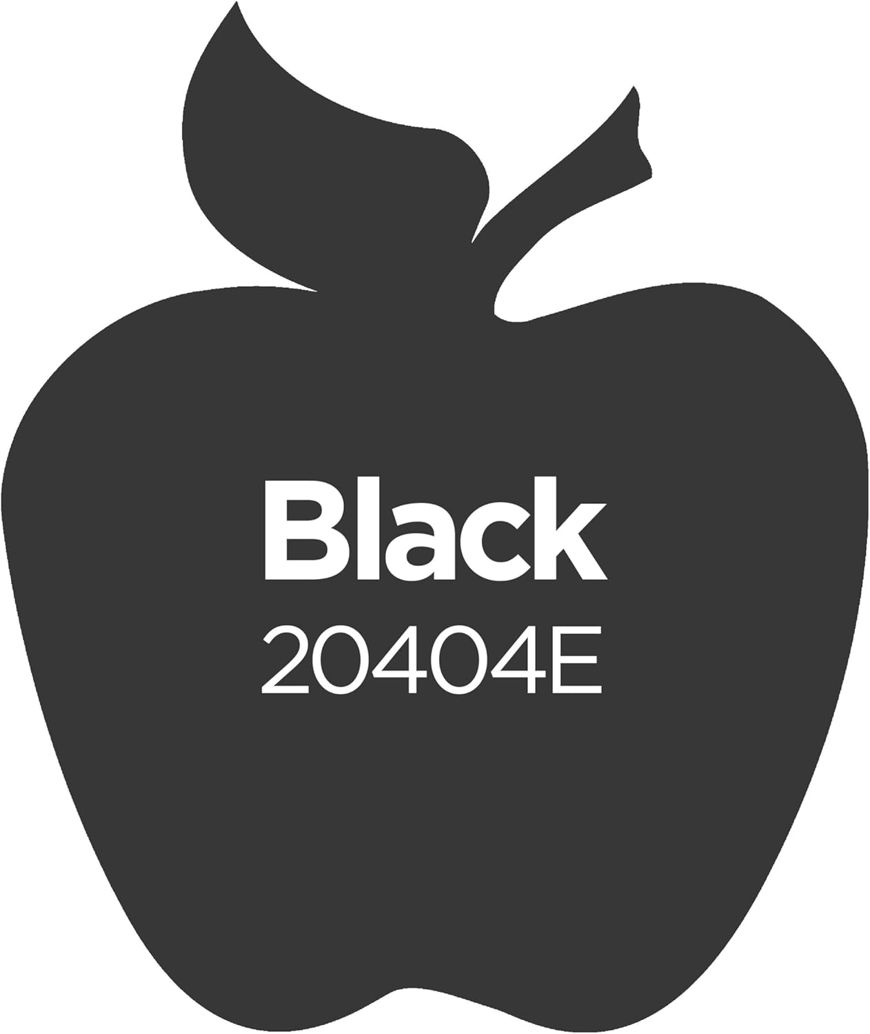 Communicates the specific color of the product using a simple, iconic apple shape and color code.