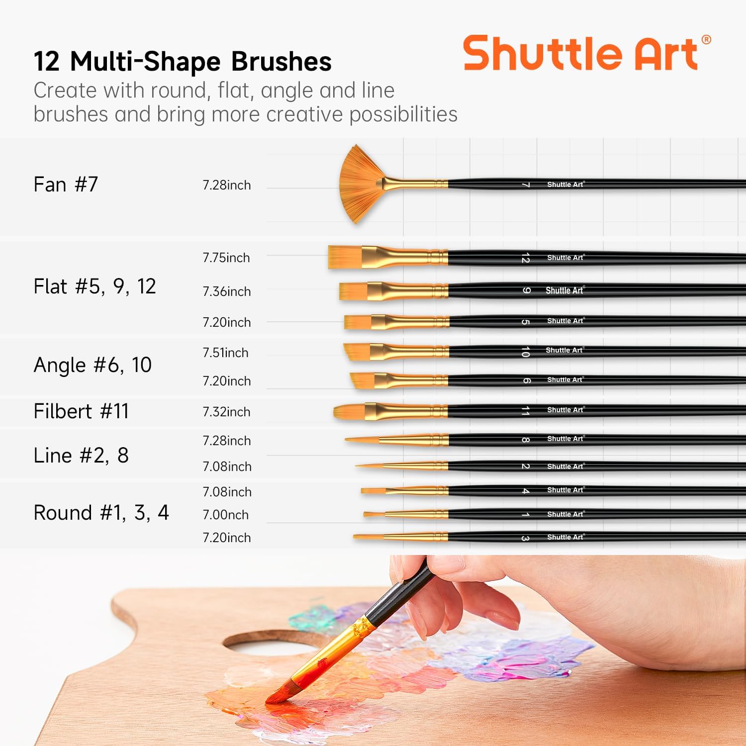 Shuttle Art Acrylic Paint: Infographics