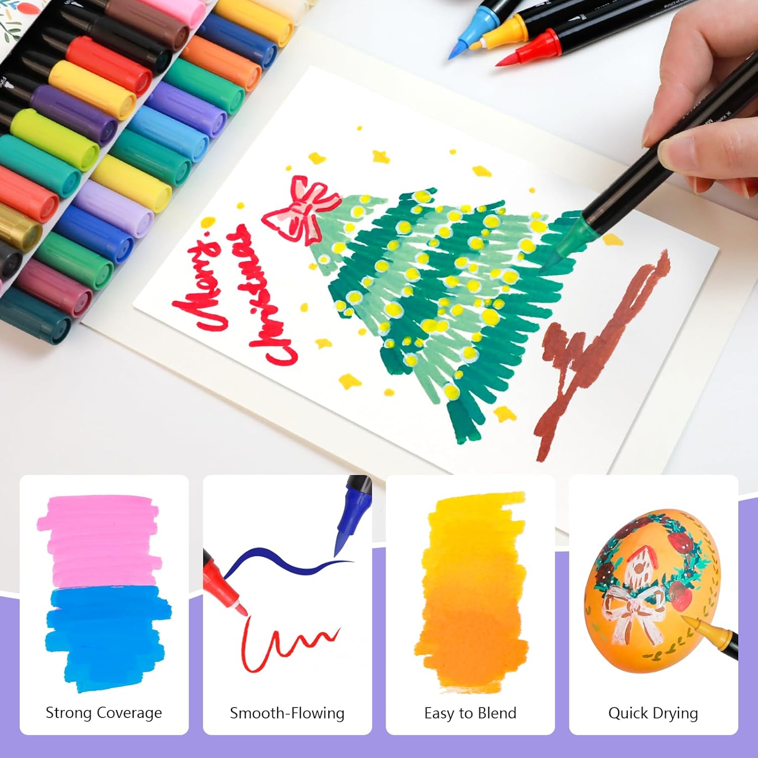 Artecho Acrylic Paint Markers 48 Colors: Infographics