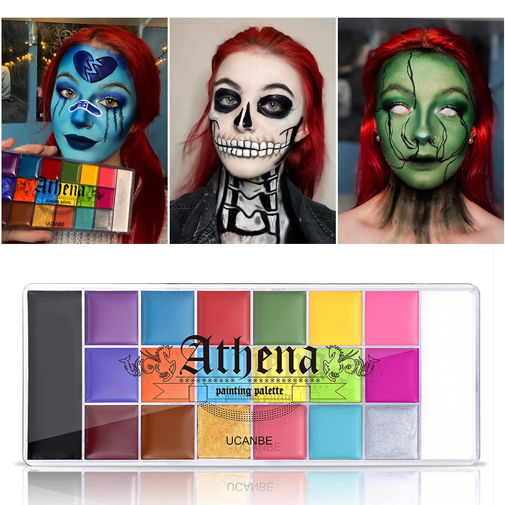 UCANBE Face Body Paint Set-Athena Painting Palette: Infographics