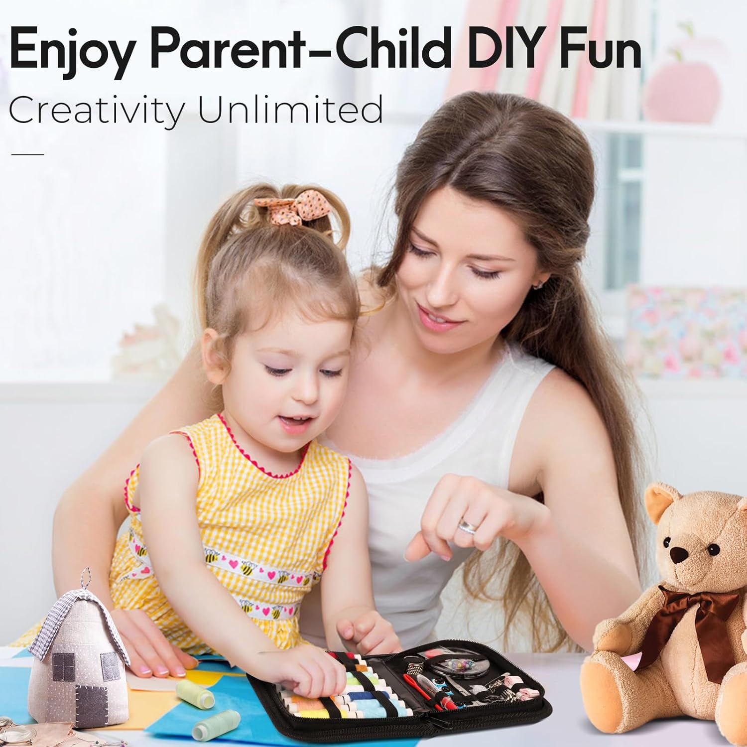 Showcases how the product enables quality time and creative activities between parents and children, promoting family bonding.