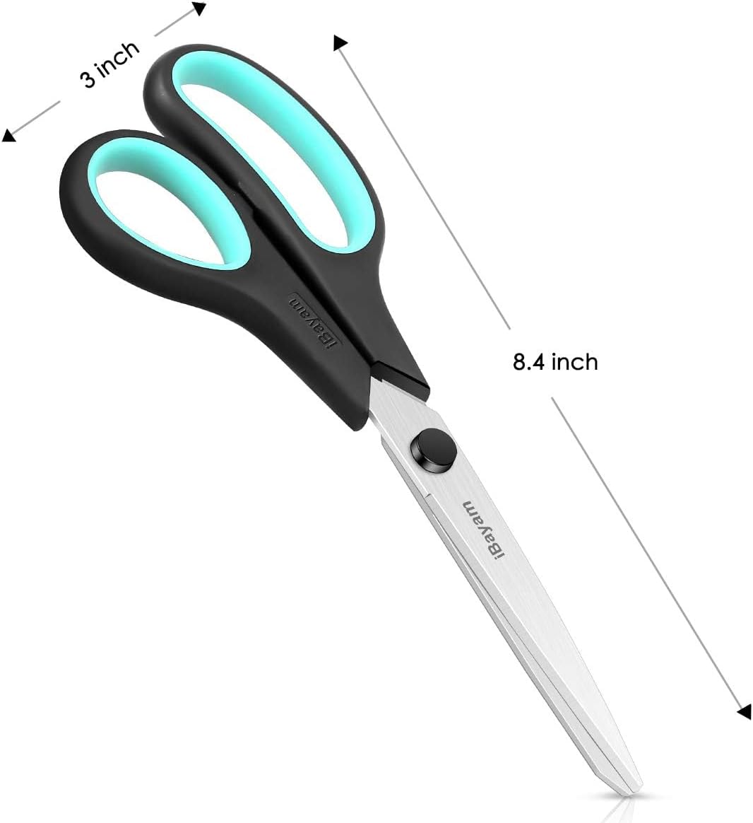 Provides exact measurements of the scissors to help customers understand the product's size and suitability for their needs.