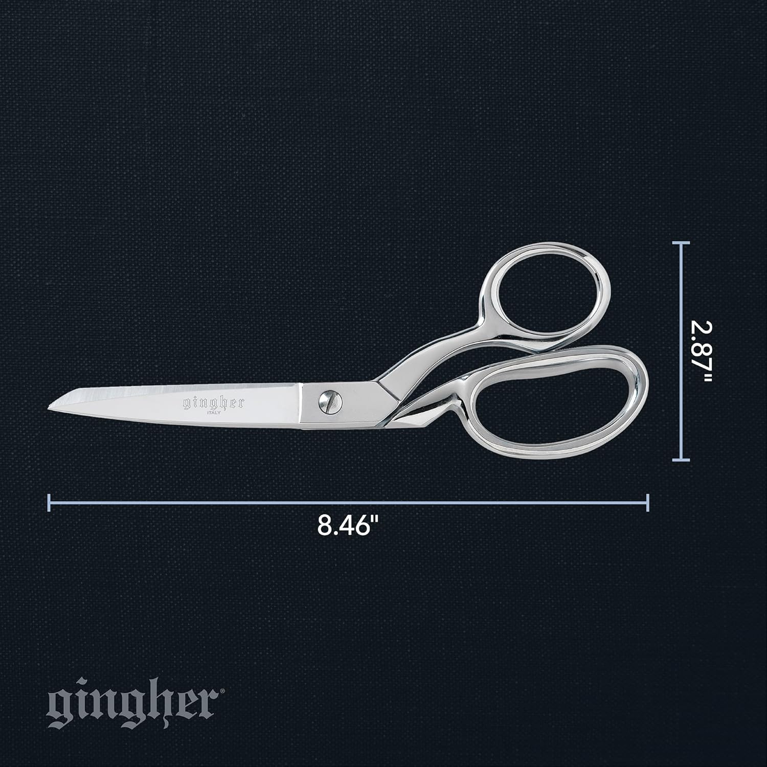 Provides exact measurements of the scissors to help customers understand the product's size and suitability for their needs.