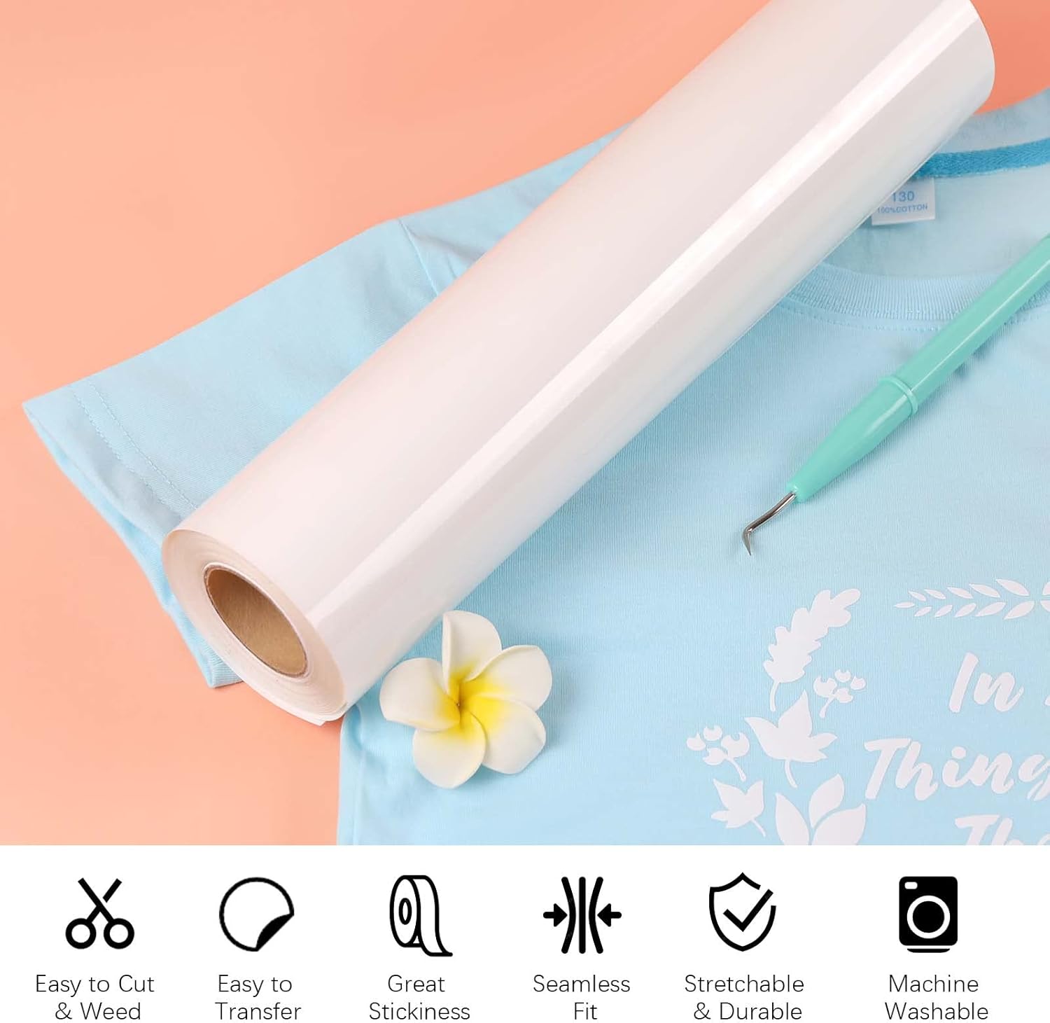 Highlights multiple key features of the product to demonstrate its versatility and ease of use for various crafting applications.