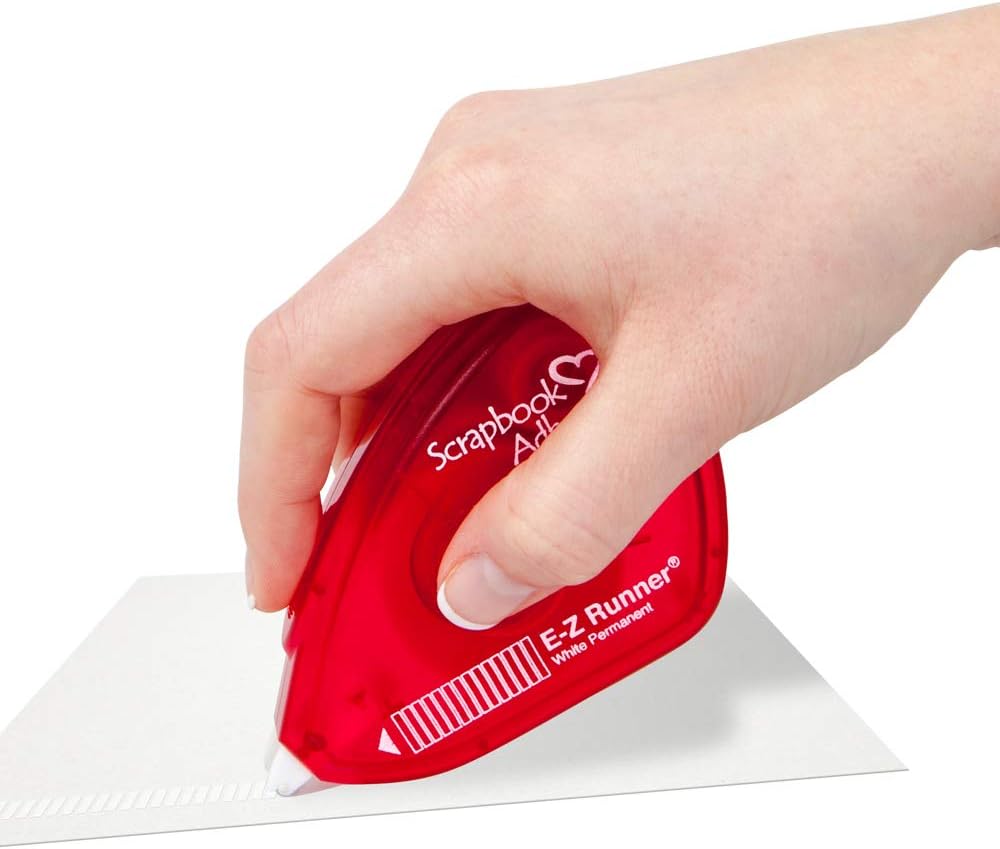 Demonstrates the simple one-handed operation of the adhesive applicator, showing how easy it is to use.