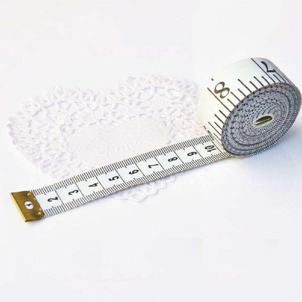 Shows a measuring tape to emphasize the product's focus on accurate sizing or measurements.