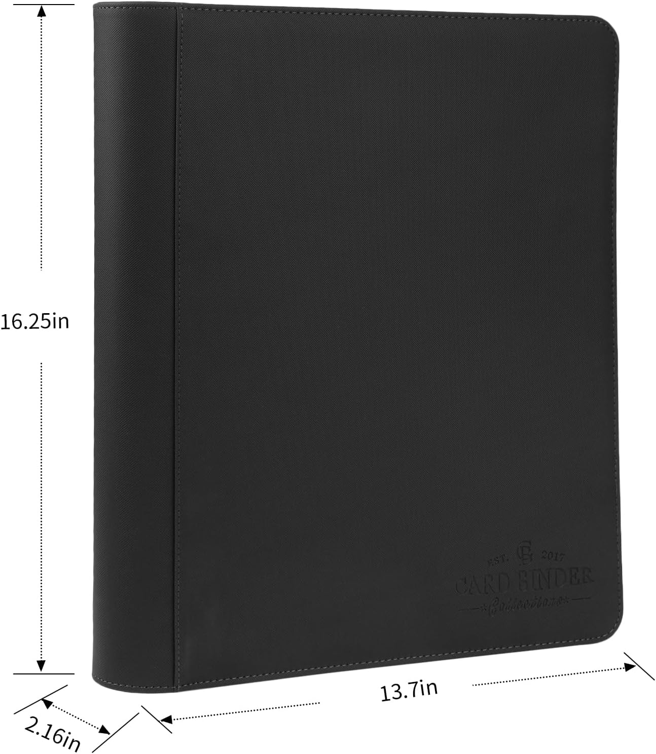 Provides exact measurements of the binder to help customers understand its size and ensure it meets their needs.