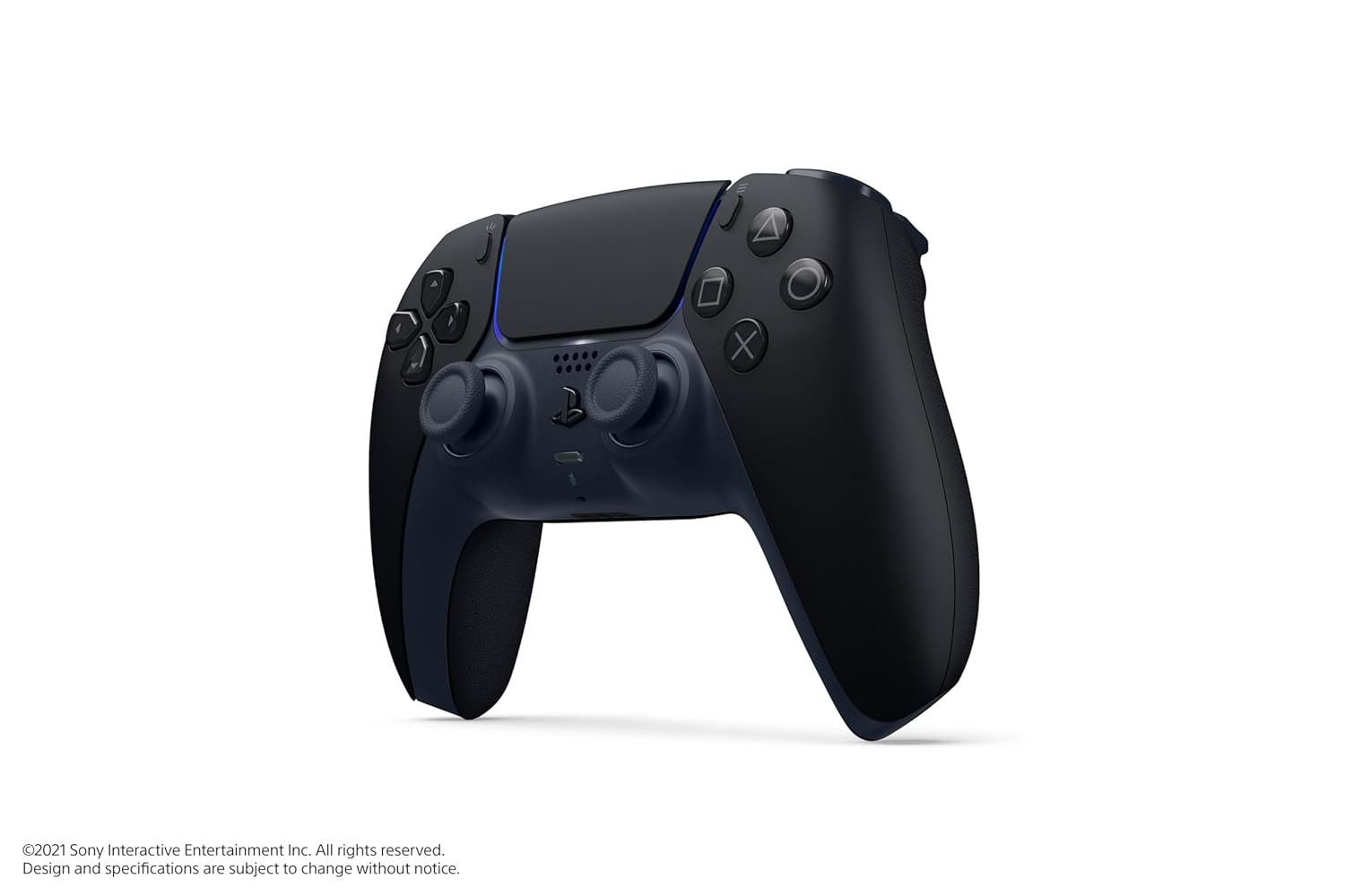 Showcases the design and button layout of the PlayStation 5 DualSense controller