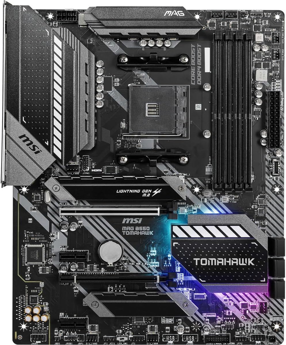 MSI MAG B550 TOMAHAWK Gaming Motherboard (AMD AM4: Infographics