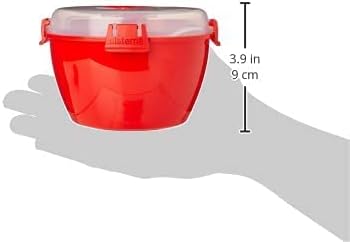 Sistema 1109ZS Microwave Collection Noodle Bowl 1 Count (Pack of 1) Red: Infographics
