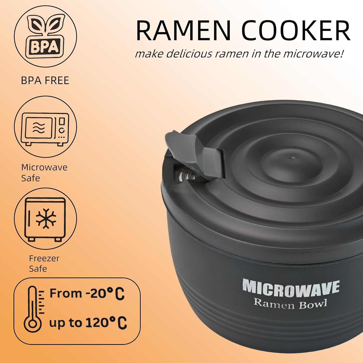 Layron Large Ramen Bowl: Infographics