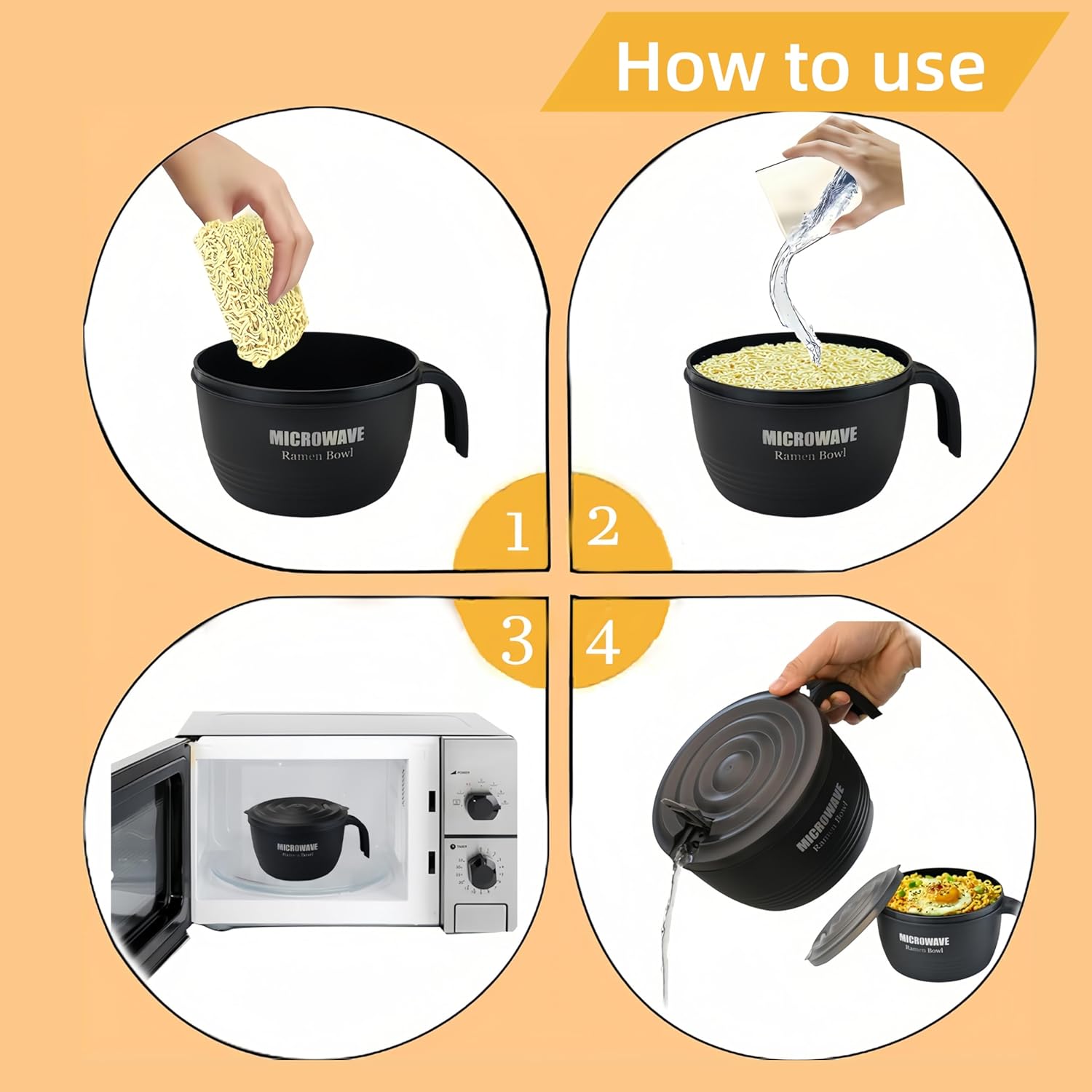 Layron Large Ramen Bowl: Infographics
