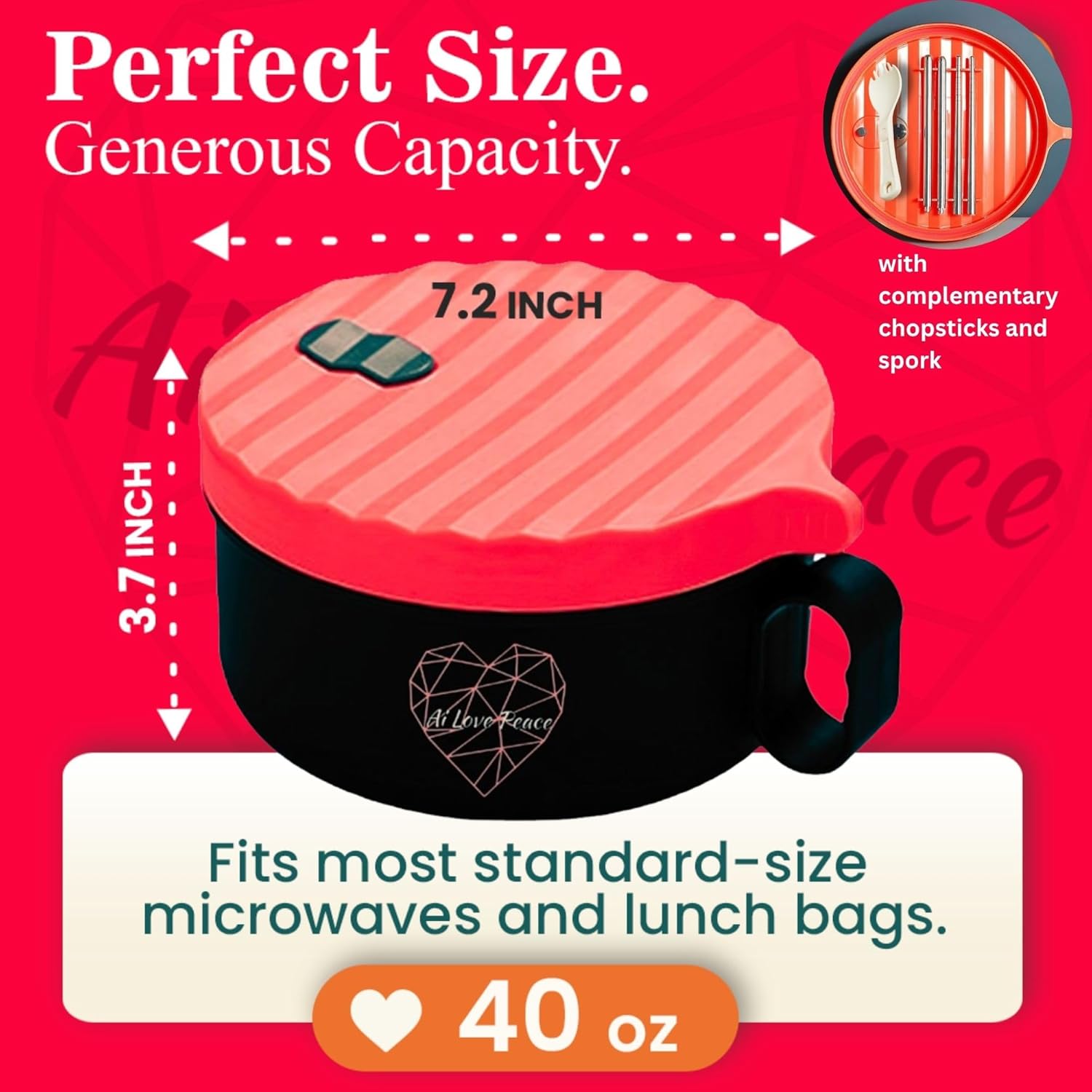 AI LOVE PEACE Ramen Bowl: Infographics