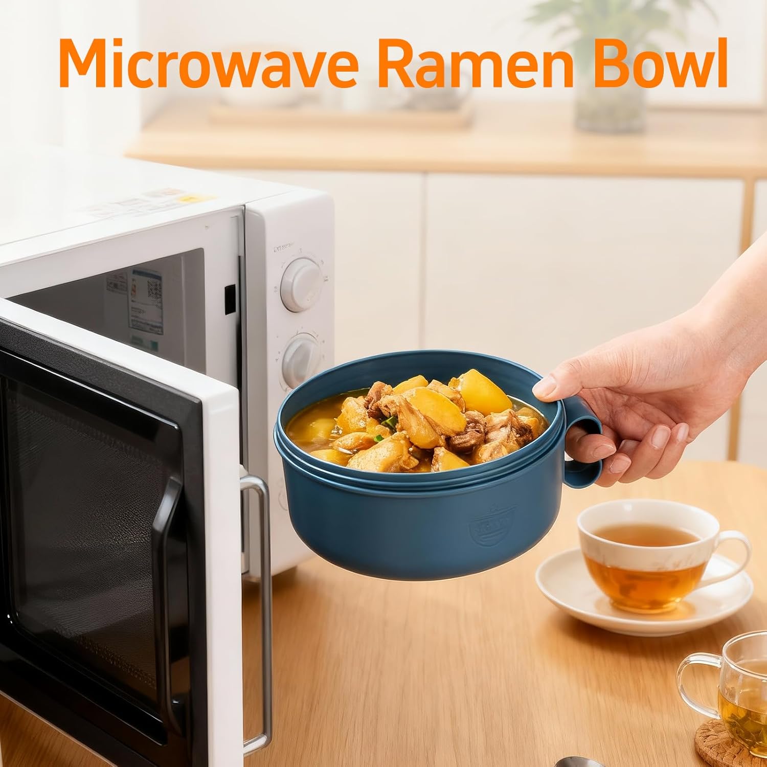 Microwave Ramen Bowl Ramen Cooker with Handles Noodle Bowls with Lid and Chopsticks…: Infographics