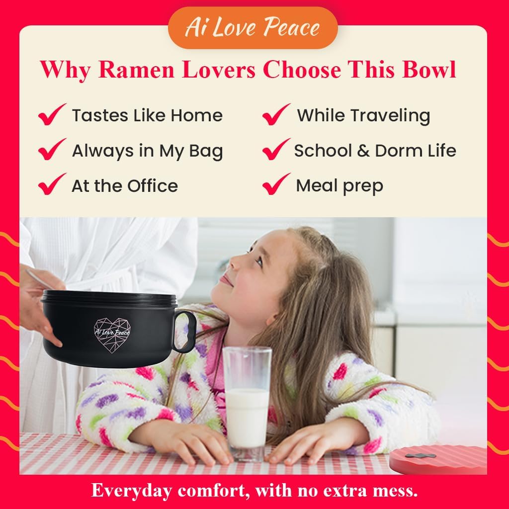AI LOVE PEACE Ramen Bowl: Infographics