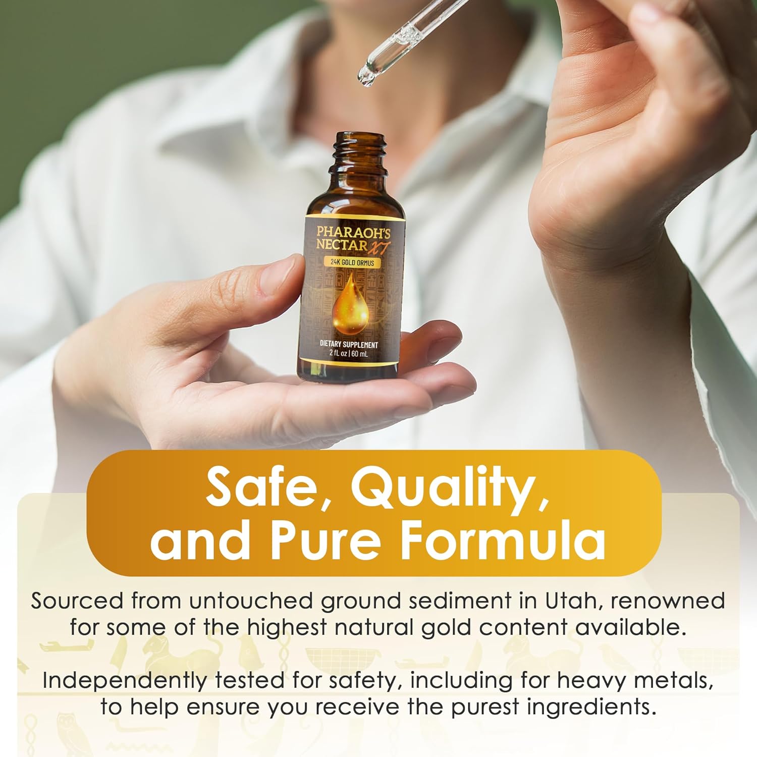 Emphasizes the safety and purity of the product, reassuring customers about its quality and natural sourcing. Highlights the product's unique feature of being sourced from high natural gold content…