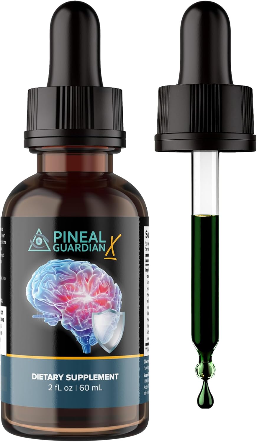 Highlights the product's focus on supporting brain health and function through a dietary supplement.