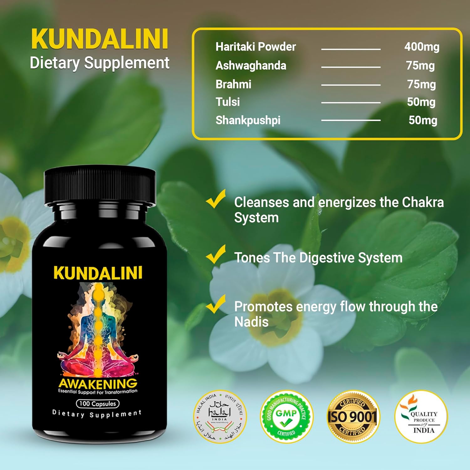 Kundalini Awakening Herbal Supplement: Inclusions Secondary Images