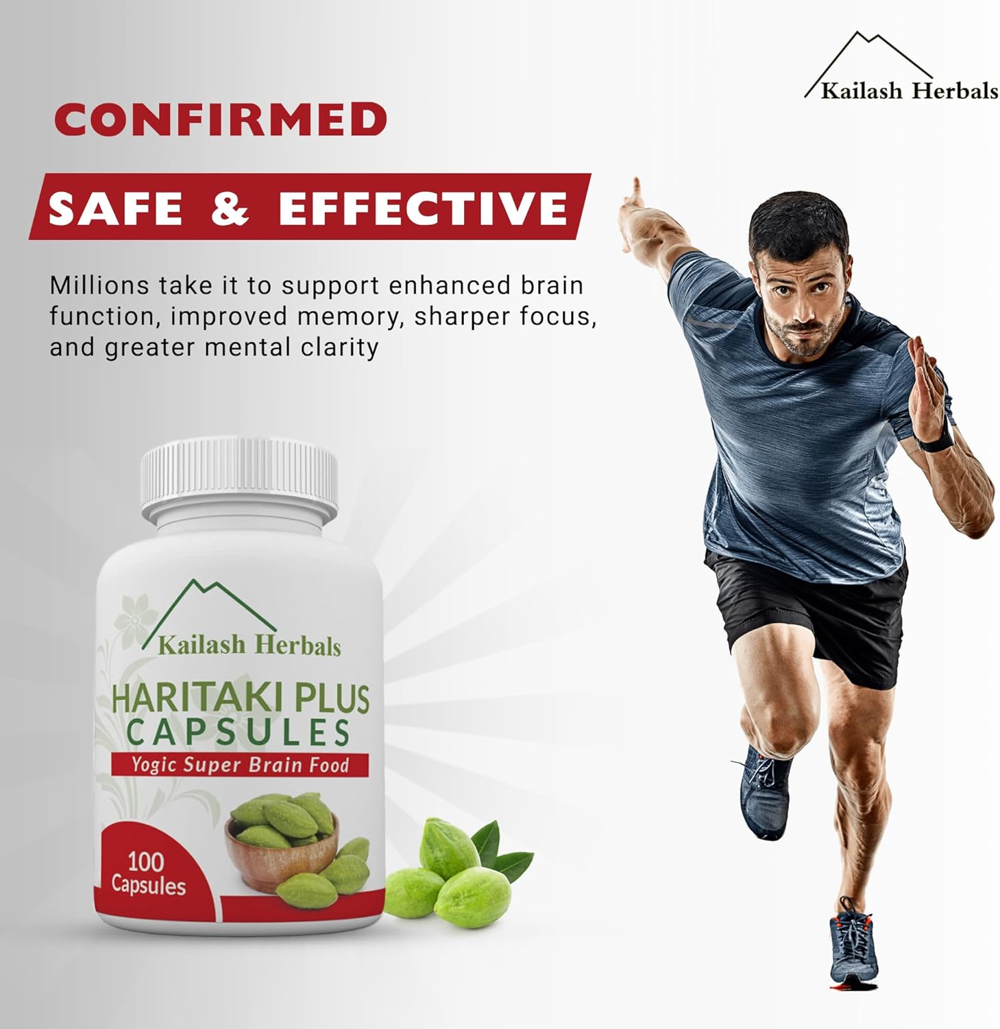 Reassures customers that the product is safe to use and effective for improving brain function and mental clarity. Highlights multiple cognitive benefits of the product to appeal to customers…
