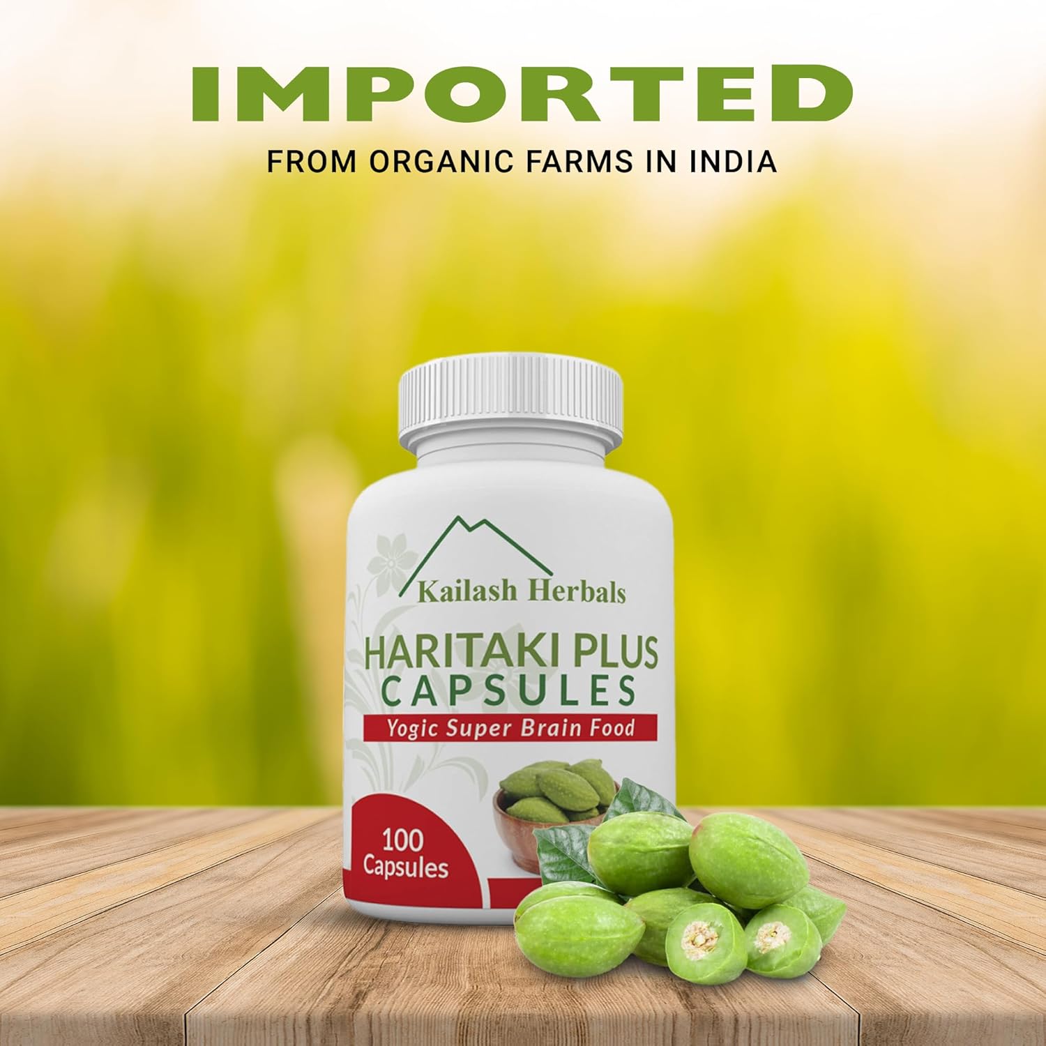 Highlights the product's origin from organic farms in India to emphasize quality and authenticity.