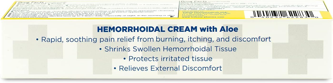 Highlights multiple benefits of the hemorrhoidal cream to address various symptoms and provide comprehensive relief.