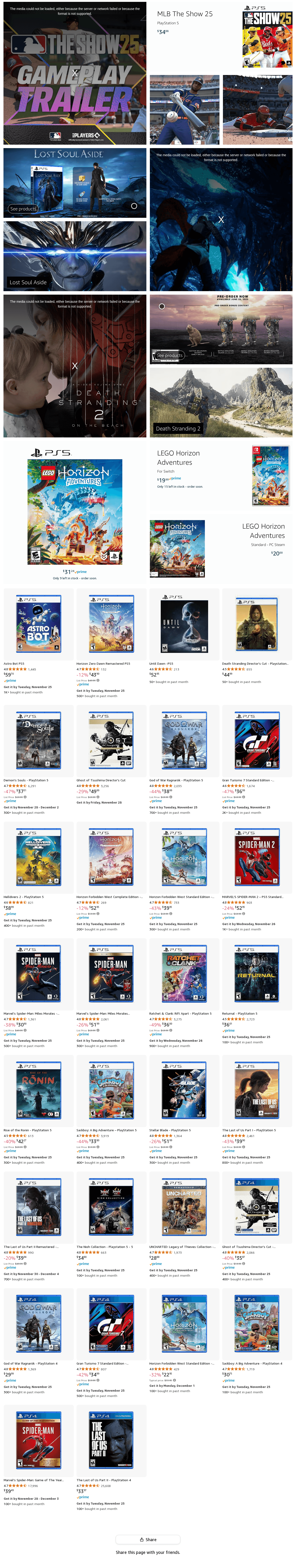 Storefront for PlayStation: Play Has No Limits