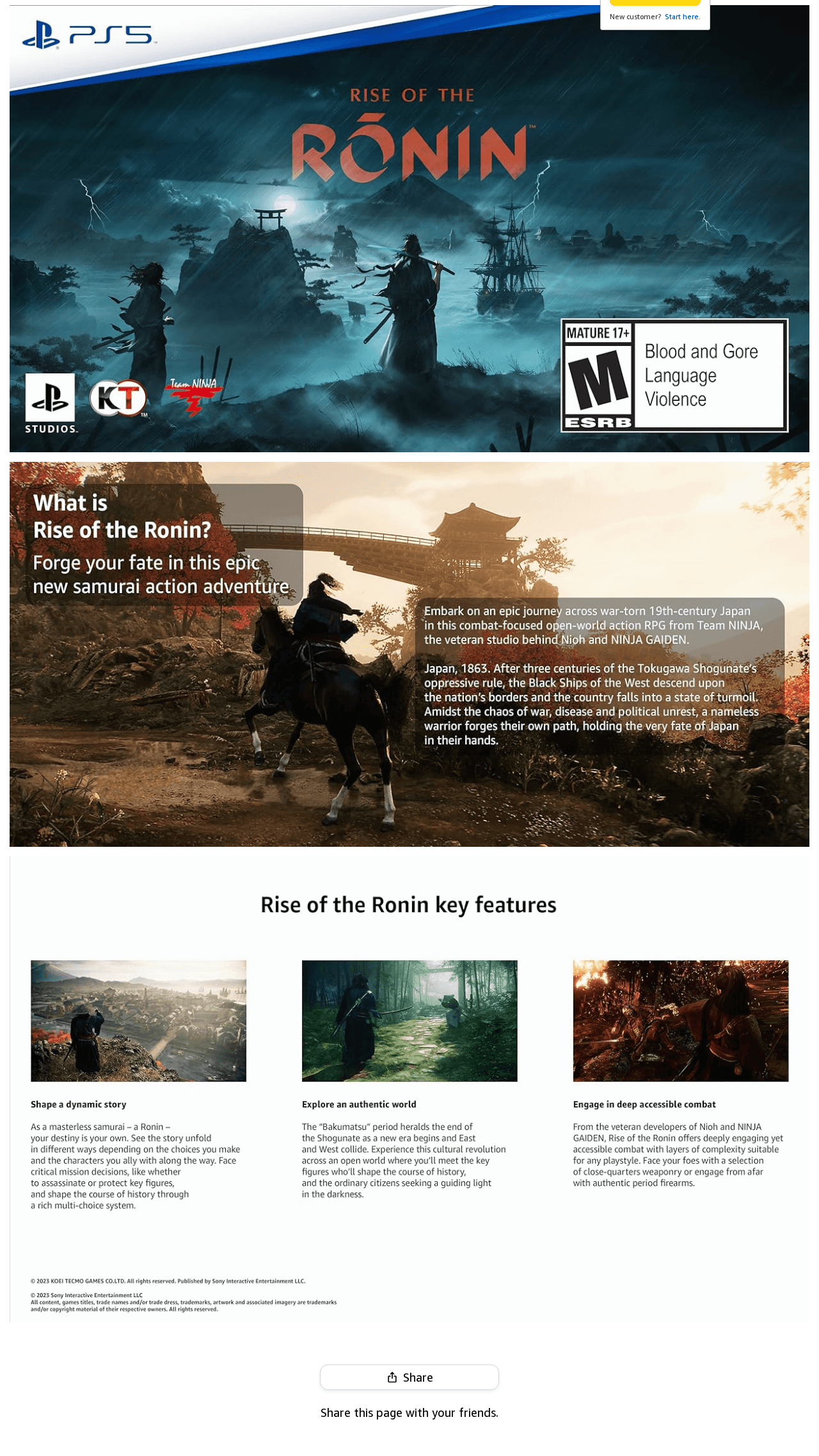 Storefront for PlayStation: Play Has No Limits